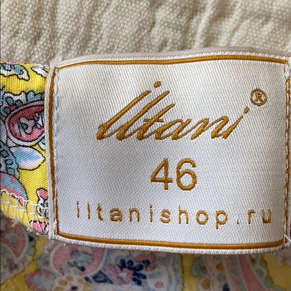 Floral Print Belted cotton boho maxi paisley Dress - Picture 6 of 10